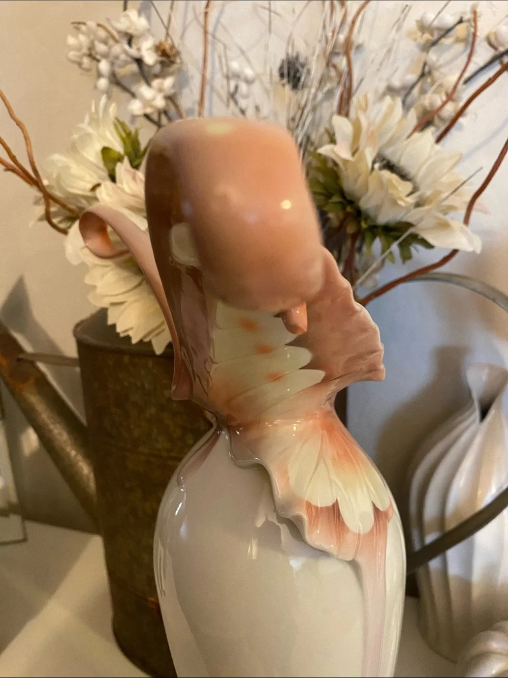 FRANZ 2000-2009 porcelain 15 1/2” Papillon-Butterfly Collection